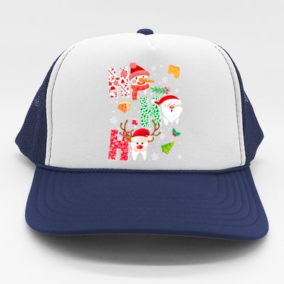 Ho Ho Ho Dentist Christmas Teeth Dental Student Merry Xmas Gift Trucker Hat