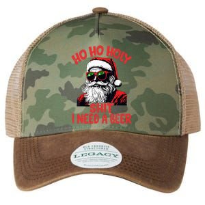 Ho Ho Holy Shit I Need A Beer Santa Christmas Legacy Tie Dye Trucker Hat