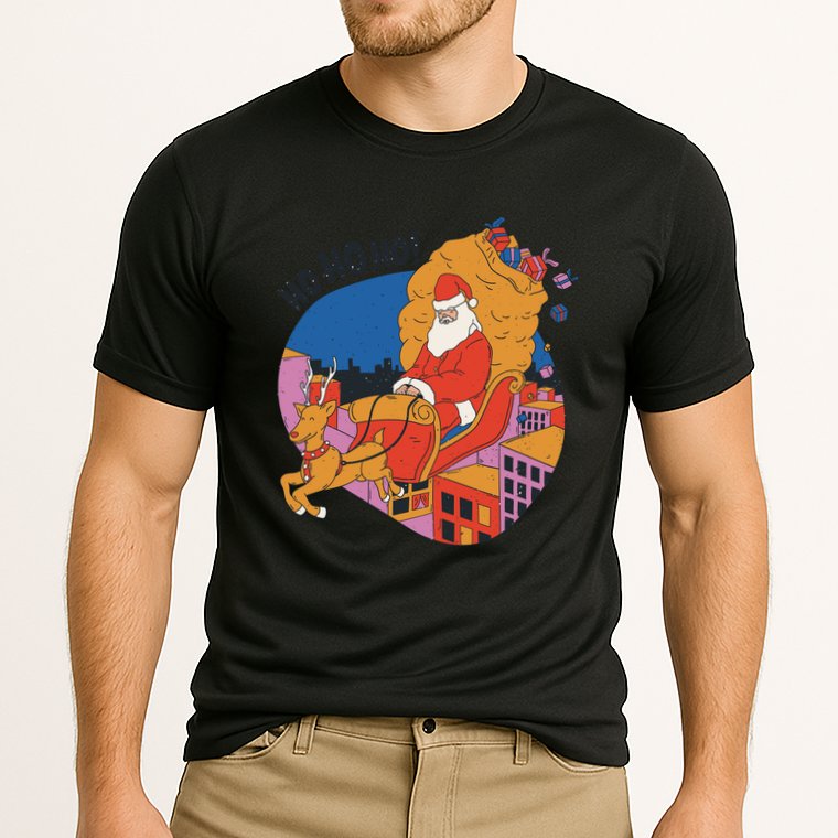 Ho Ho Ho Santa Reindeer Gifts Cooling Performance Crew T-Shirt