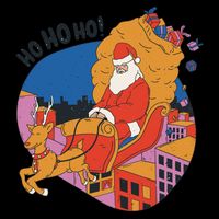 Ho Ho Ho Santa Reindeer Gifts Bucket Hat