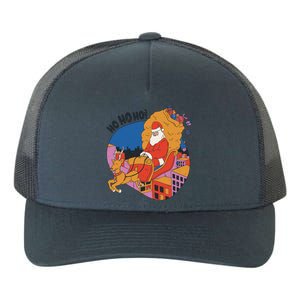 Ho Ho Ho Santa Reindeer Gifts Yupoong Adult 5-Panel Trucker Hat