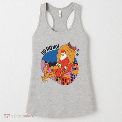 Ho Ho Ho Santa Reindeer Gifts Womens Tank Top