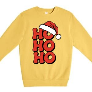 Ho Ho Ho Christmas Santa Retro Premium Crewneck Sweatshirt