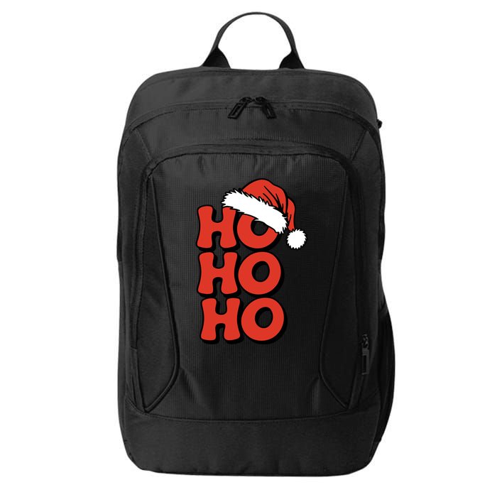 Ho Ho Ho Christmas Santa Retro City Backpack