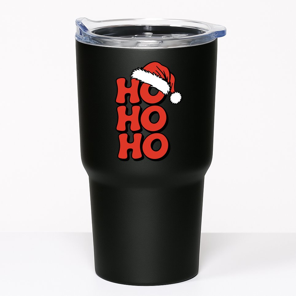 Ho Ho Ho Christmas Santa Retro Tumbler