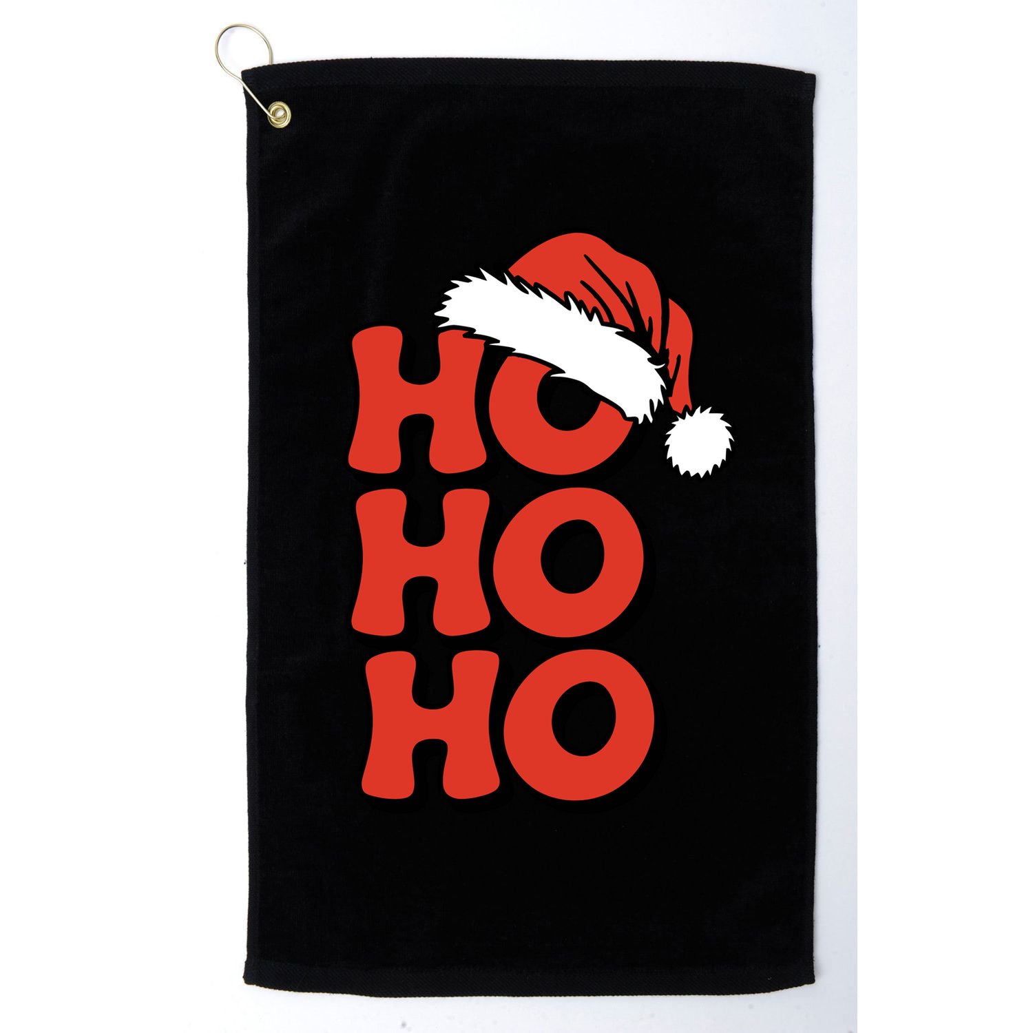 Ho Ho Ho Christmas Santa Retro Golf Towel