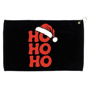 Ho Ho Ho Christmas Santa Retro Grommeted Golf Towel