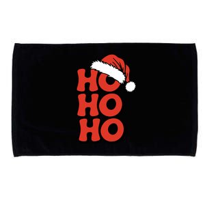 Ho Ho Ho Christmas Santa Retro Microfiber Hand Towel