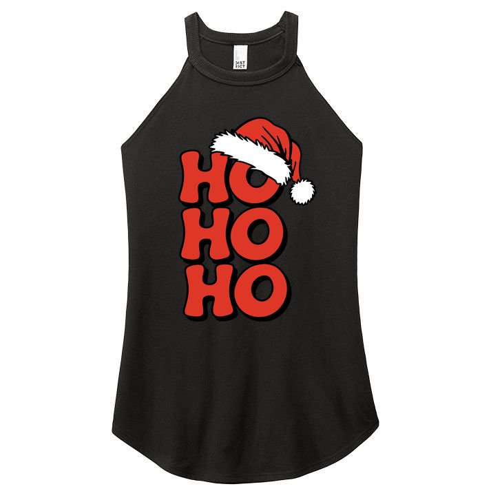 Ho Ho Ho Christmas Santa Retro Women's Perfect Tri Rocker Tank