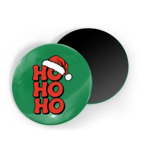 Ho Ho Ho Christmas Santa Retro Magnet