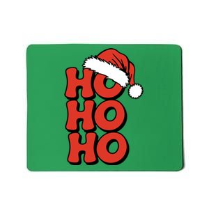 Ho Ho Ho Christmas Santa Retro Mousepad