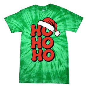 Ho Ho Ho Christmas Santa Retro Tie-Dye T-Shirt