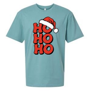 Ho Ho Ho Christmas Santa Retro Sueded Cloud Jersey T-Shirt