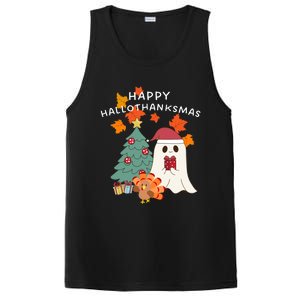 Happy Hallothanksmas Halloween Merry Christmas Cute Gift PosiCharge Competitor Tank