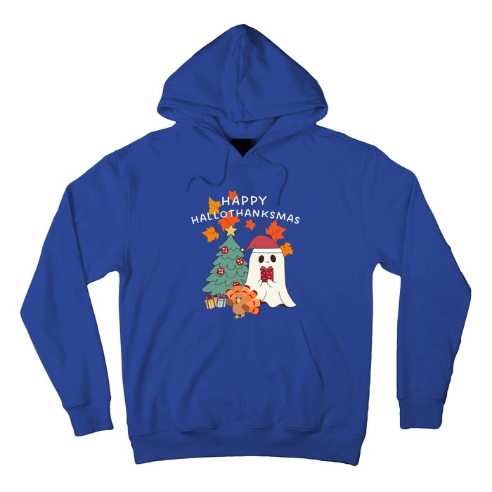 Happy Hallothanksmas Halloween Merry Christmas Cute Gift Hoodie