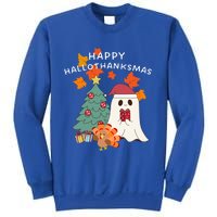 Happy Hallothanksmas Halloween Merry Christmas Cute Gift Sweatshirt