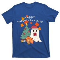 Happy Hallothanksmas Halloween Merry Christmas Cute Gift T-Shirt