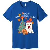 Happy Hallothanksmas Halloween Merry Christmas Cute Gift Premium T-Shirt