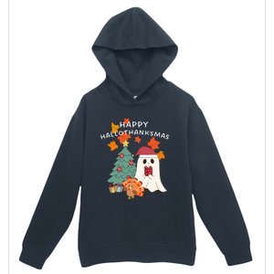 Happy Hallothanksmas Halloween Merry Christmas Cute Gift Urban Pullover Hoodie