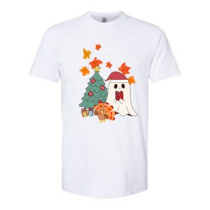 Happy Hallothanksmas Halloween Merry Christmas Cute Gift Softstyle CVC T-Shirt