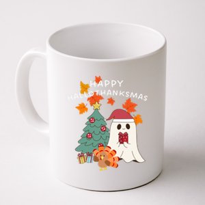 Happy Hallothanksmas Halloween Merry Christmas Cute Gift Coffee Mug