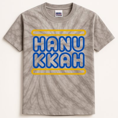 Happy Hanukkah Holiday Gift Kids Tie-Dye T-Shirt