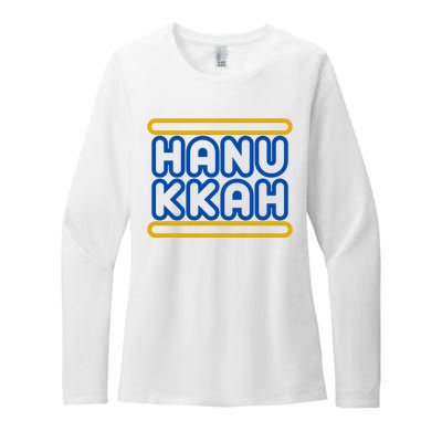 Happy Hanukkah Holiday Gift Womens CVC Long Sleeve Shirt