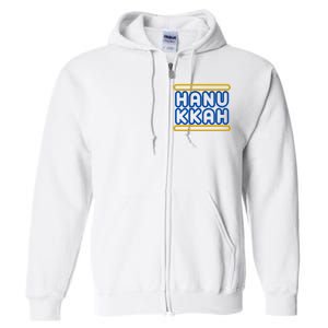 Happy Hanukkah Holiday Gift Full Zip Hoodie