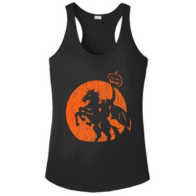 Halloween Headless Horseman Folklore Pumpkin JackOLantern Ladies PosiCharge Competitor Racerback Tank