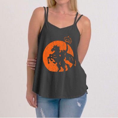 Halloween Headless Horseman Folklore Pumpkin JackOLantern Women's Strappy Tank