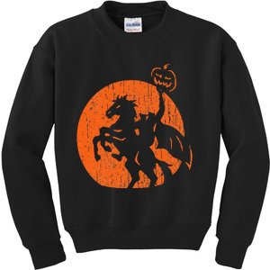 Halloween Headless Horseman Folklore Pumpkin JackOLantern Kids Sweatshirt