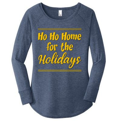 Ho Ho Home For The Holidays Cute Gift Women's Perfect Tri Tunic Long Sleeve Shirt