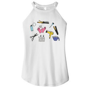 Hairdresser Hairstylist Women's Perfect Tri Rocker Tank