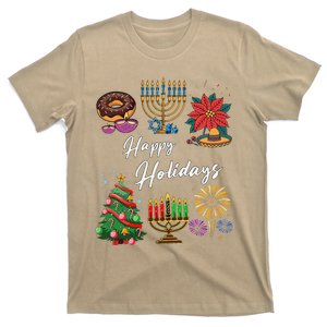 Happy Holidays Hanukkah Feliz Navidad Christmas Kwanzaa T-Shirt