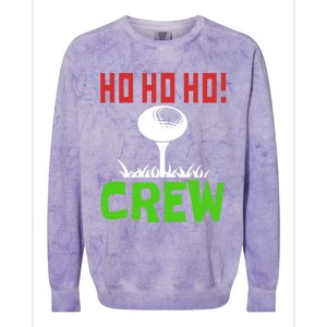 Ho Ho Ho! Crew Golfers Elf Sport Vacation Gift Colorblast Crewneck Sweatshirt