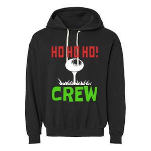 Ho Ho Ho! Crew Golfers Elf Sport Vacation Gift Garment-Dyed Fleece Hoodie