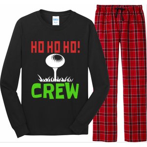 Ho Ho Ho! Crew Golfers Elf Sport Vacation Gift Long Sleeve Pajama Set