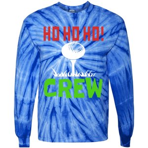 Ho Ho Ho! Crew Golfers Elf Sport Vacation Gift Tie-Dye Long Sleeve Shirt