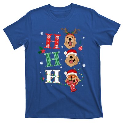 Ho Ho Ho Retrievers Golden Xmas Outfit Christmas Costume Gift T-Shirt