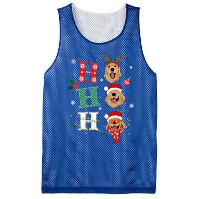 Ho Ho Ho Retrievers Golden Xmas Outfit Christmas Costume Gift Mesh Reversible Basketball Jersey Tank