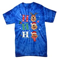 Ho Ho Ho Retrievers Golden Xmas Outfit Christmas Costume Gift Tie-Dye T-Shirt