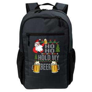 Ho Ho Hold My Beer Ugly Christmas Funny Saying Xmas Great Gift Daily Commute Backpack