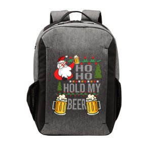 Ho Ho Hold My Beer Ugly Christmas Funny Saying Xmas Great Gift Vector Backpack