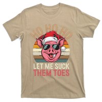 Ho Ho Ho Let Me Suck Them Toes Funny Christmas Eve Santa Pig T-Shirt