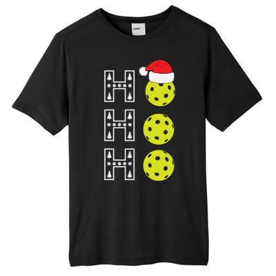 Ho Ho Ho Pickleball Christmas Santa Hat Holiday Tall Fusion ChromaSoft Performance T-Shirt