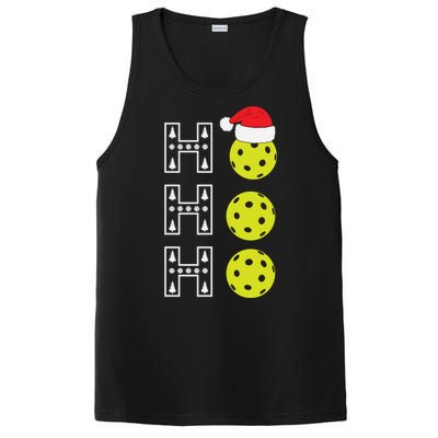 Ho Ho Ho Pickleball Christmas Santa Hat Holiday PosiCharge Competitor Tank