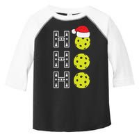 Ho Ho Ho Pickleball Christmas Santa Hat Holiday Toddler Fine Jersey T-Shirt