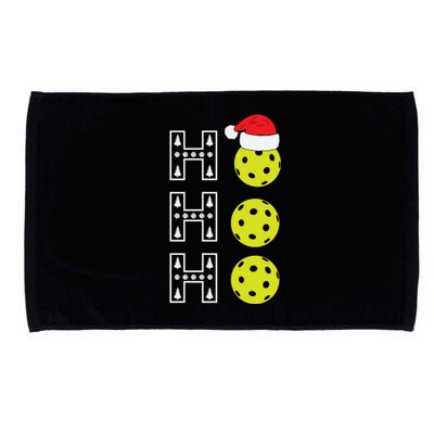 Ho Ho Ho Pickleball Christmas Santa Hat Holiday Microfiber Hand Towel