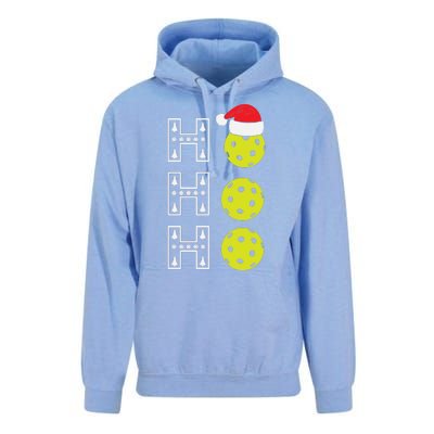 Ho Ho Ho Pickleball Christmas Santa Hat Holiday Unisex Surf Hoodie