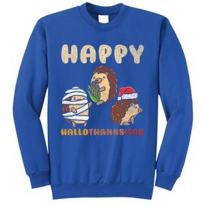 Happy Hallothanksmas Hedgehogs Christmas Gift Sweatshirt